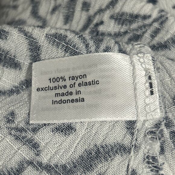 Lane Bryant Shirt 22 Black White Button Down Tunic Hi Low Peasant Casual Career - Picture 12 of 14